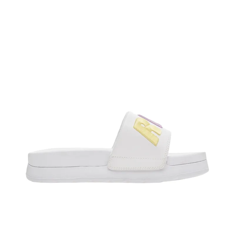 Nerdy Slide Slippers Unisex White-1
