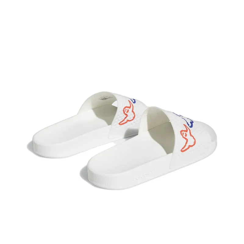 Adidas Shmoofoil Slides Cloud White Bright Red Pulse Mint-3