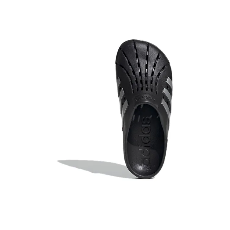 Adidas Adilette Clog Black Silver-4