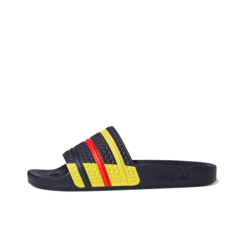 Adidas Originals Slide Slippers Men Ink Blue/Yellow