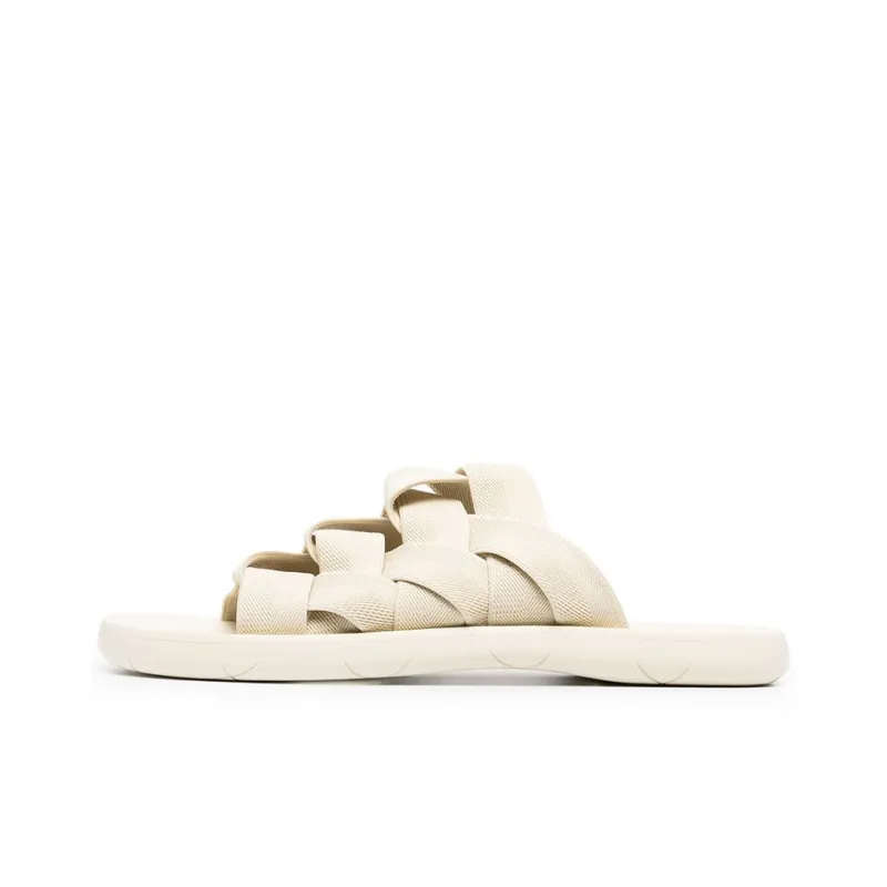 Bottega Veneta Plat Slide Slippers Men's Sea Salt Color-0