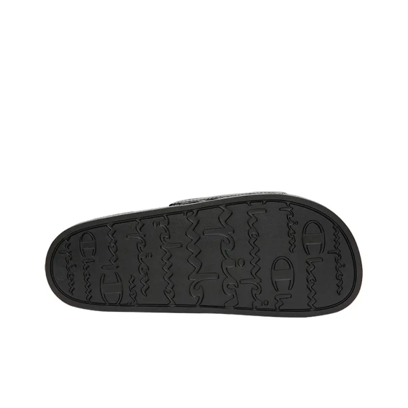 Champion Campus Abrasion Resistant Slide Slippers Unisex Black-4