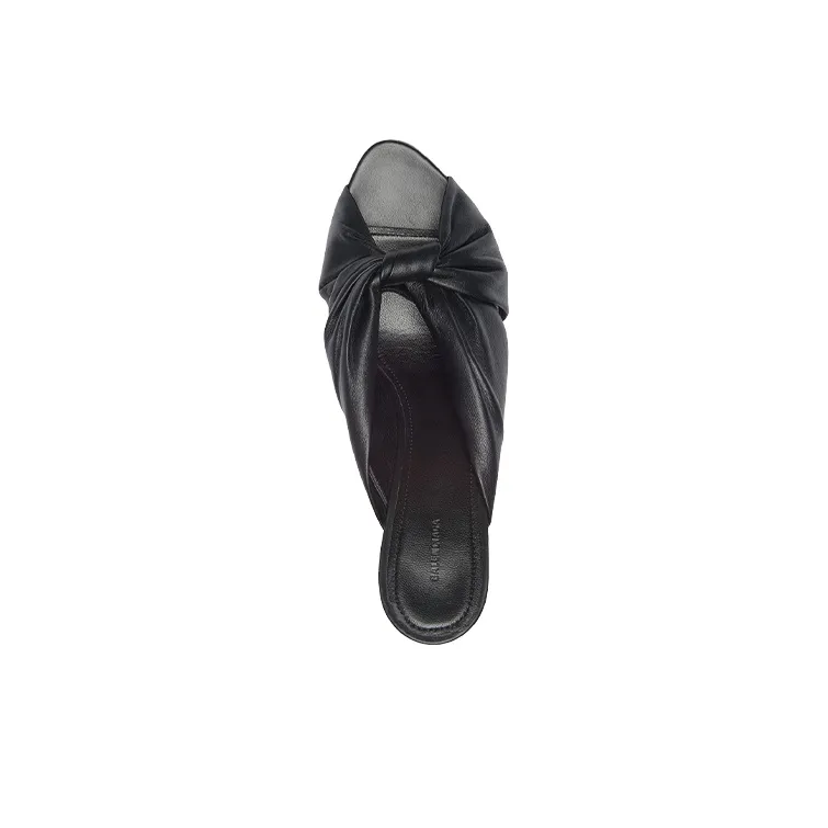 Balenciaga Small High Heels Black Slippers Women's-3