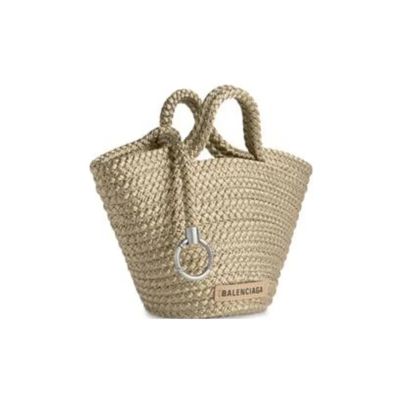 Balenciaga Polyester Lambskin Handbag Shoulder Bag Mini Women's Beige-1