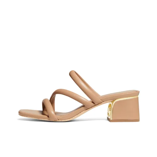 MICHAEL KORS Slide Slippers Women's Camel