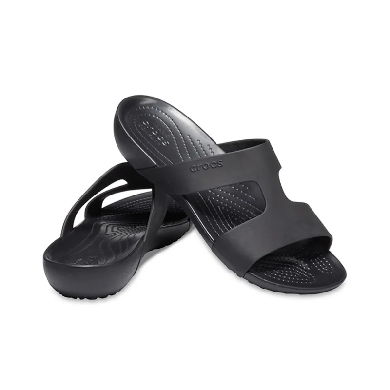 Crocs Serena Slide Slippers Women's Black-3