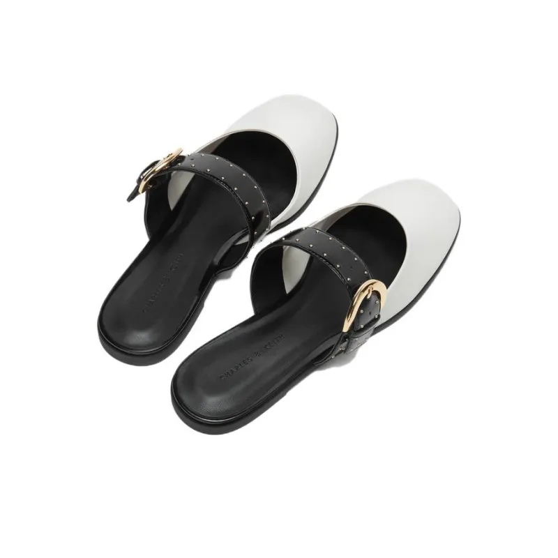 CHARLES&KEITH Stylish Sandals Women's Pink White-3