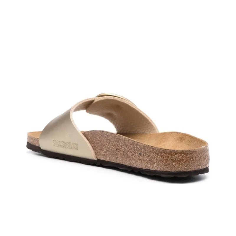 Birkenstock Madrid Big Buckle Slide Slippers Women's Silver-3