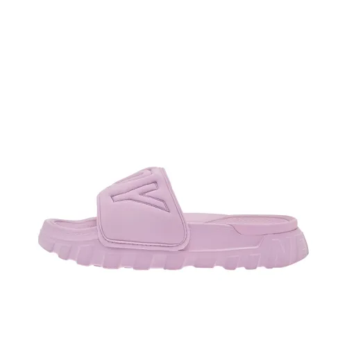 Nerdy Slide Slippers Unisex Light Purple