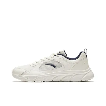 Anta Anti Slip Wear Resistant Low Top Running Shoes Men's White