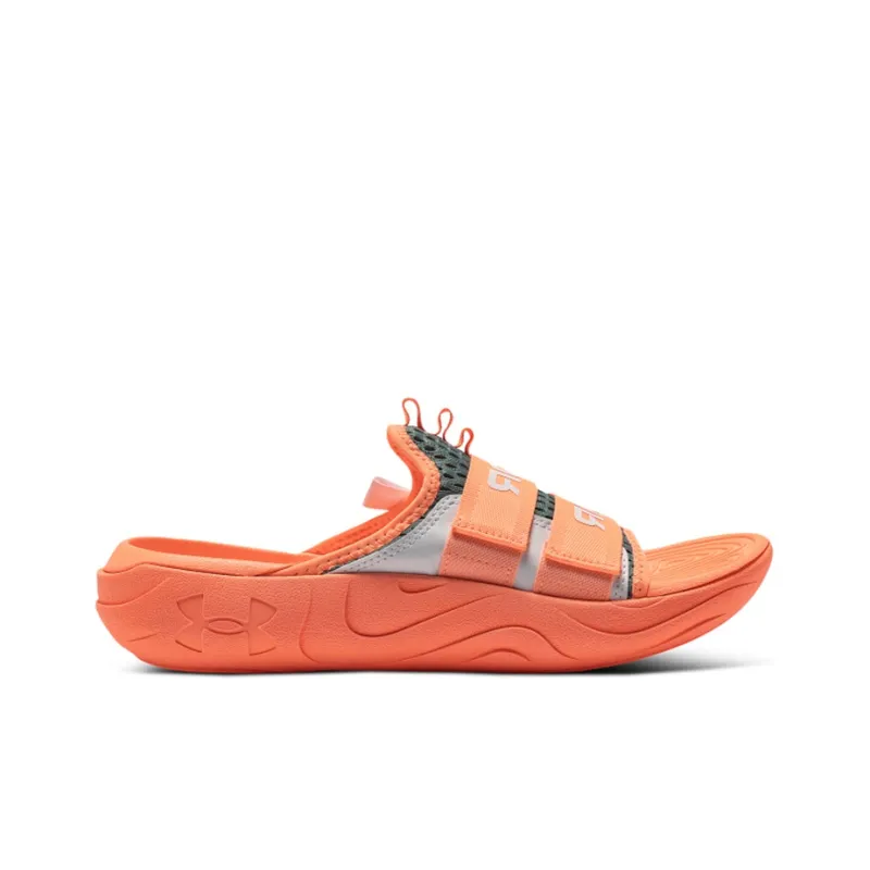 Under Armour Alpha Antibacterial Slide Slippers Unisex Orange-1