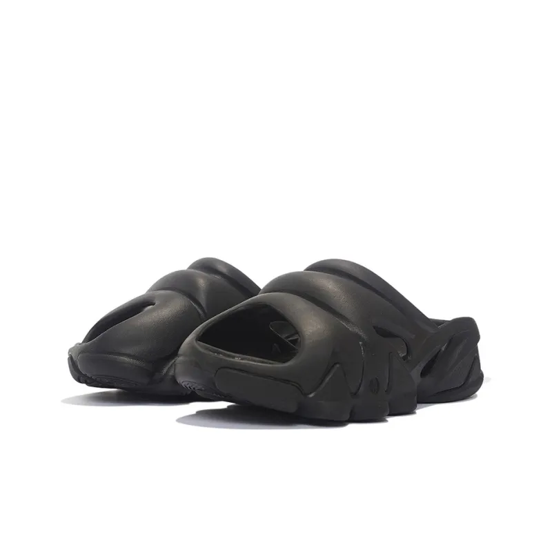 LiNing Quiet Abrasion Resistant Slide Slippers Men's Black-2
