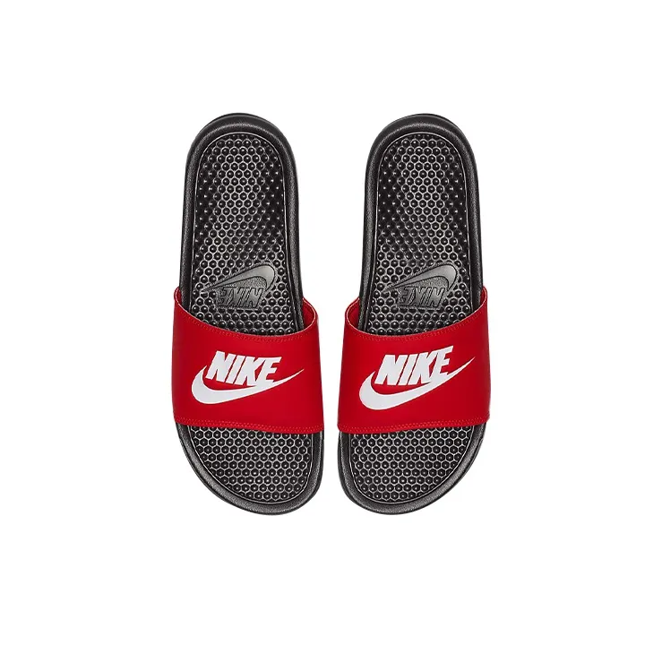 Nike Benassi Jdi Black White Red-2