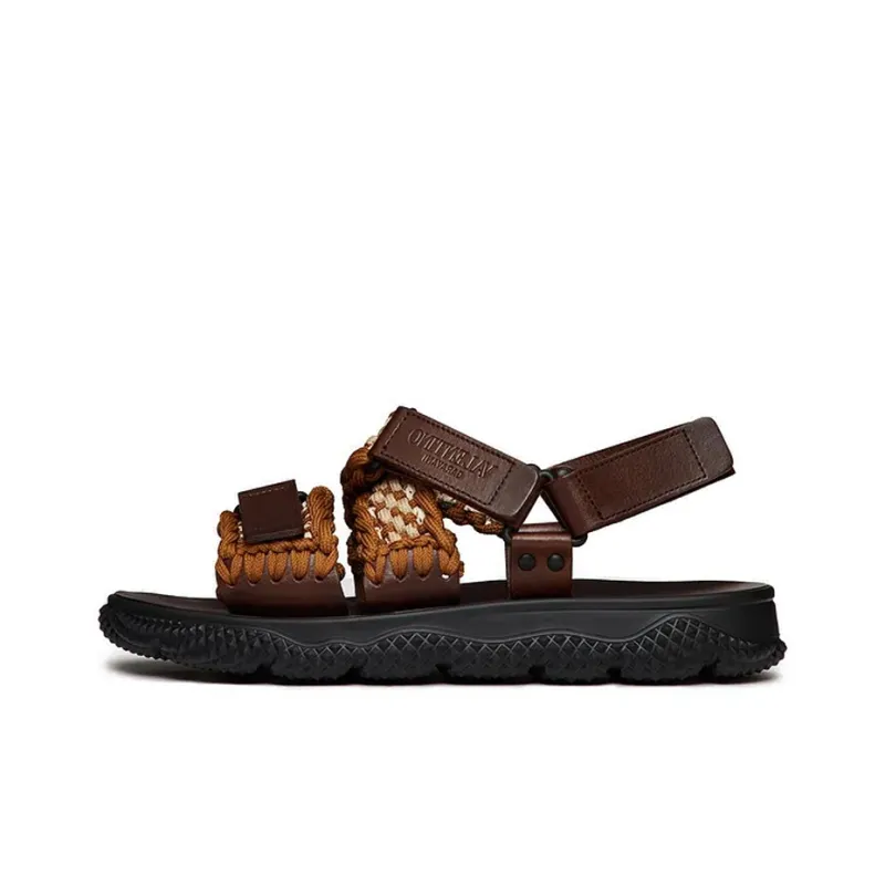Valentino Beach Sandals Men's Brown-0