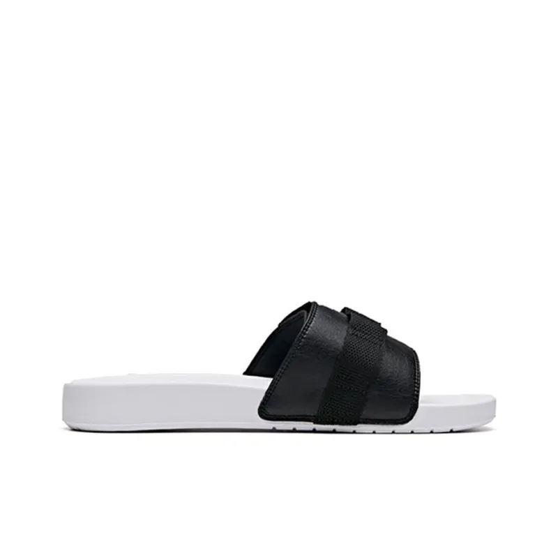 ANTA Slide Slippers Men Black White-1