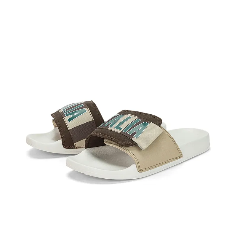 Kappa EVA Quiet Slip Resistant Slide Slippers Unisex White Umber-2