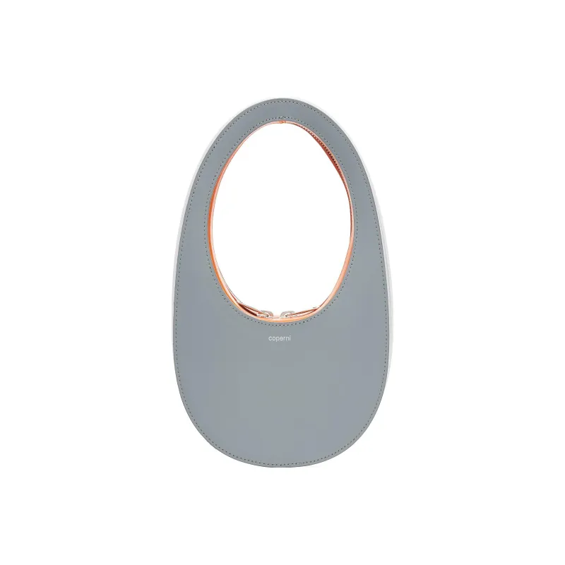 COPERNI Leather Handbag Women's Gray White Orange-0