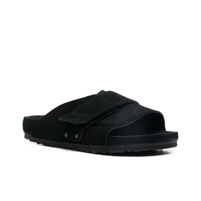 Birkenstock Kyoto Suede Leather Narrow Fit 'Black' Women's-1
