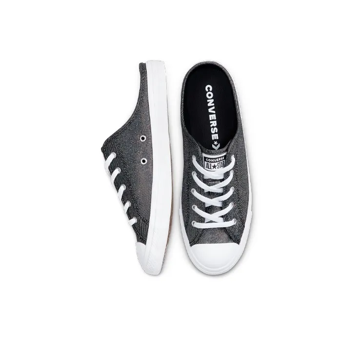 Converse Chuck Taylor All Star Dainty Mule Metal Black Pedal Casual Canvas Shoes Women's-3