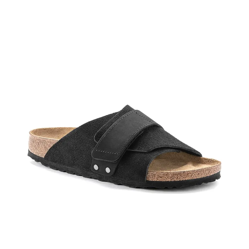 Birkenstock Kyoto Nubuck Suede Leather Sandals 'Black'-2