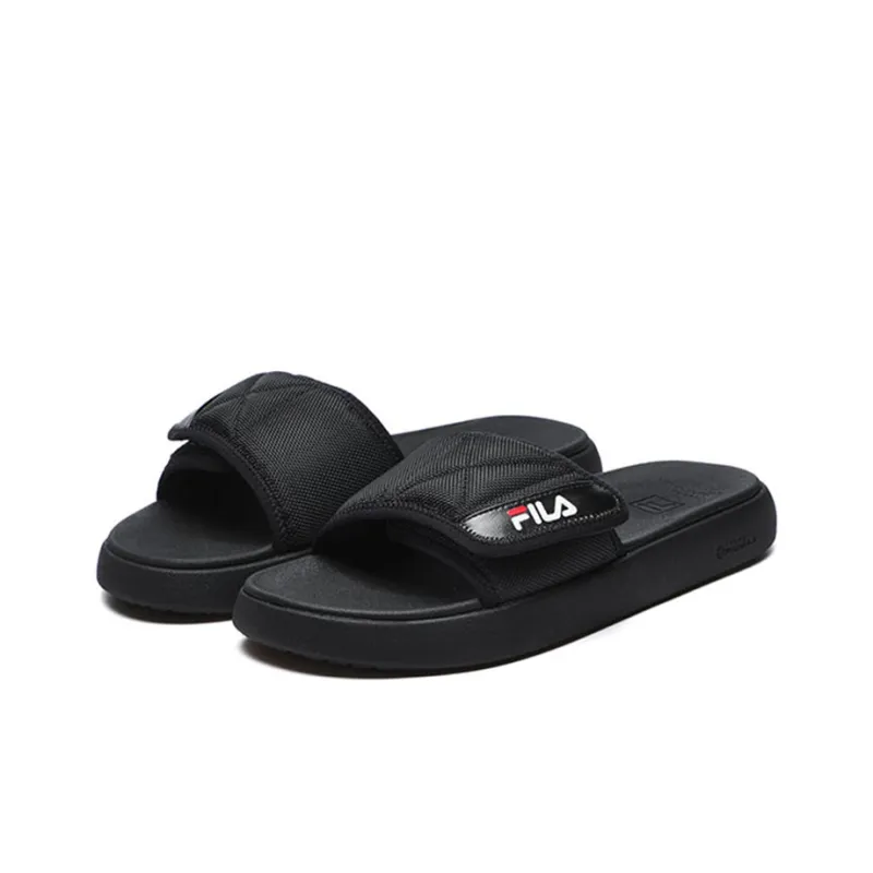 FILA FUSION Donut Slippers 'Black'-1