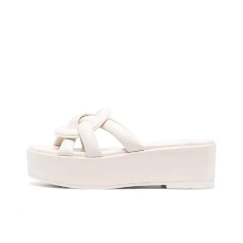 COACH Everette Slip Resistant Slide Slippers Women's White