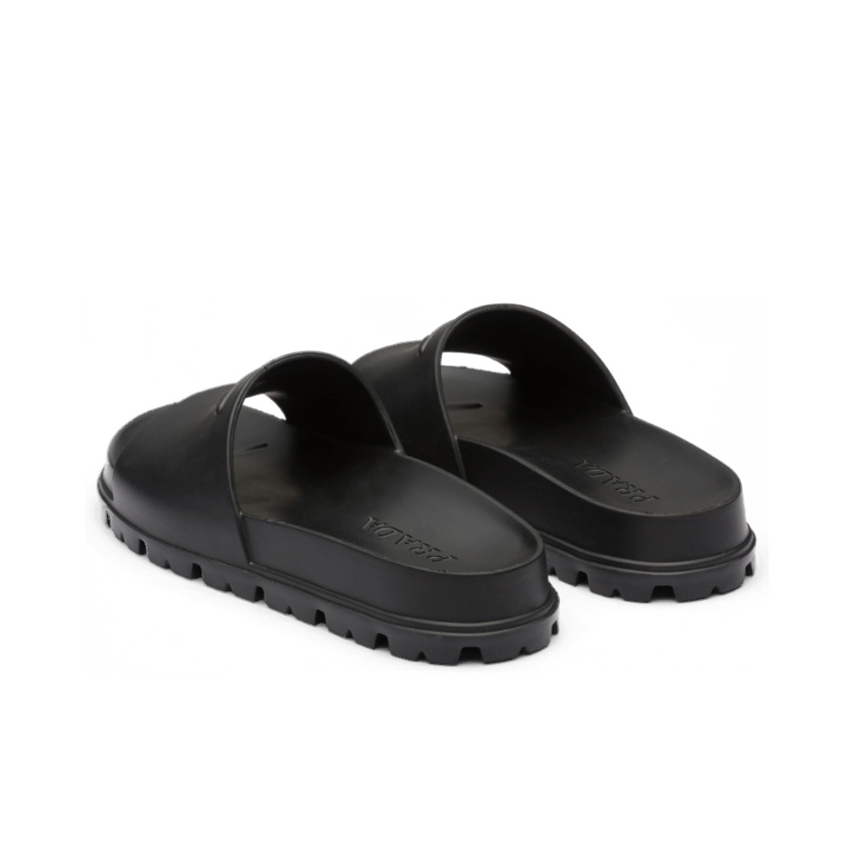 【PRADA】ロゴ入りラバースライド 楽天市場】プラダ PRADA ロゴ ラバー スライドサンダル