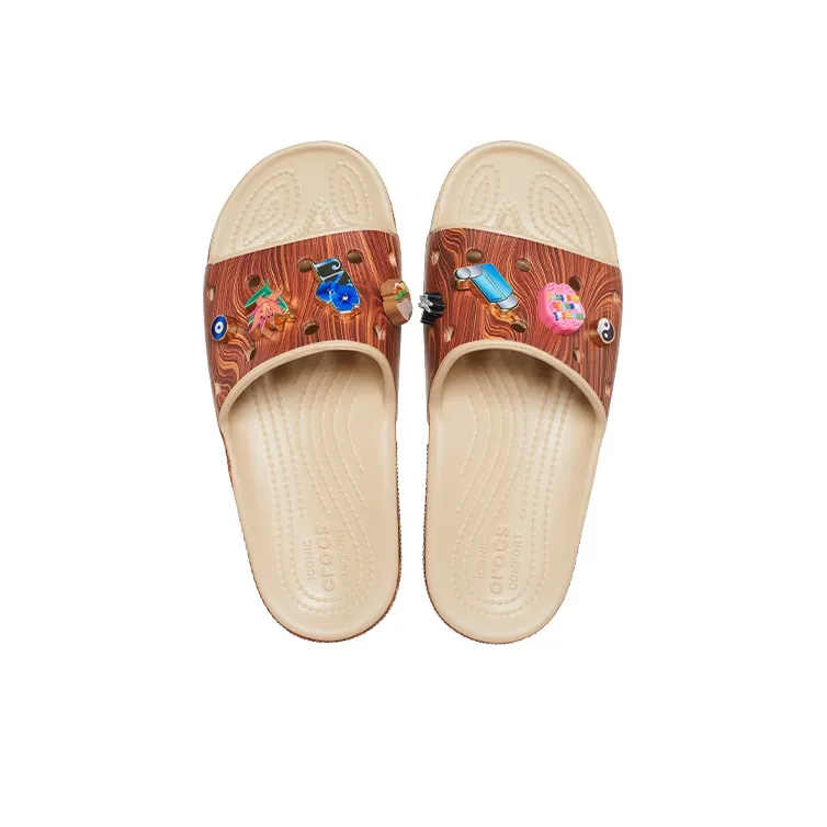 Crocs Sza X Classic Slide 'Woodgrain' Women's-3