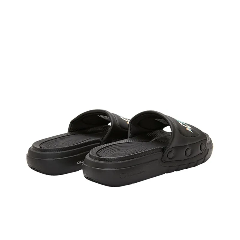 Champion Slide Switch Sports Slippers Women's Black-4