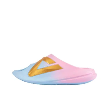 PEAK Graffiti Slide Slippers Men's Celestial Blue Fiery Pink