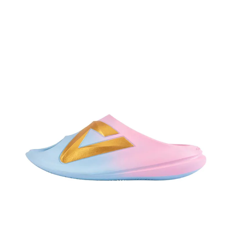 PEAK Graffiti Slide Slippers Men's Celestial Blue Fiery Pink-0