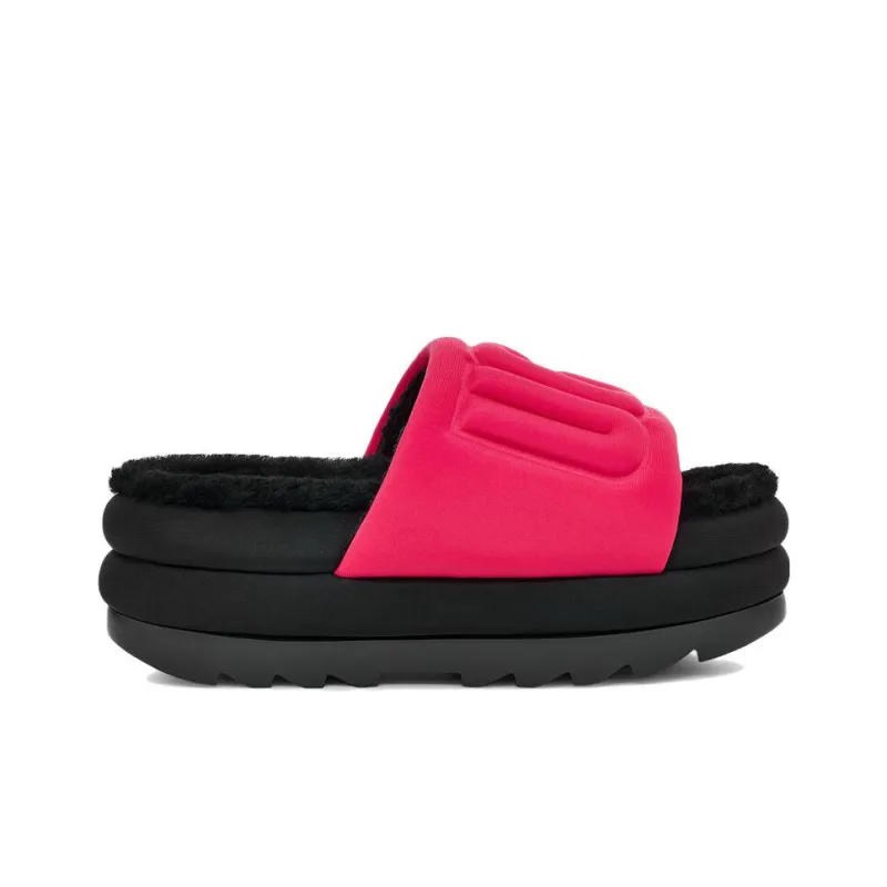 UGG Maxi Graphic Slide Radish Black Women's-1