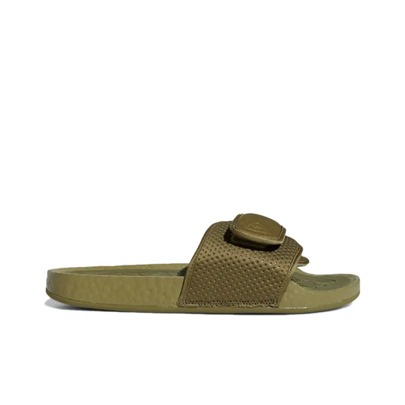 Adidas Boost Slide Pharrell Olive Cargo-1