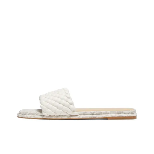 MICHAEL KORS Slide Slippers Women's Cream White