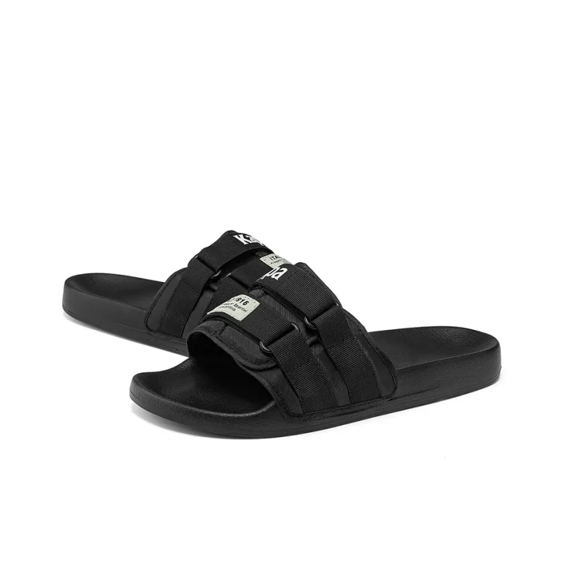 Kappa Slide Slippers Unisex Black-3