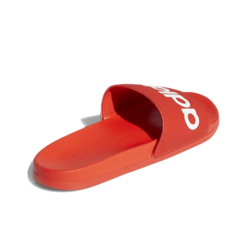 Adidas Adilette Series Rubber Sole Slip-Resistant Slide Slippers Men's Orange Red-3