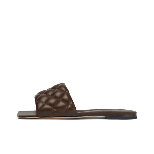 Bottega Veneta Slide Slippers Women's Chocolate