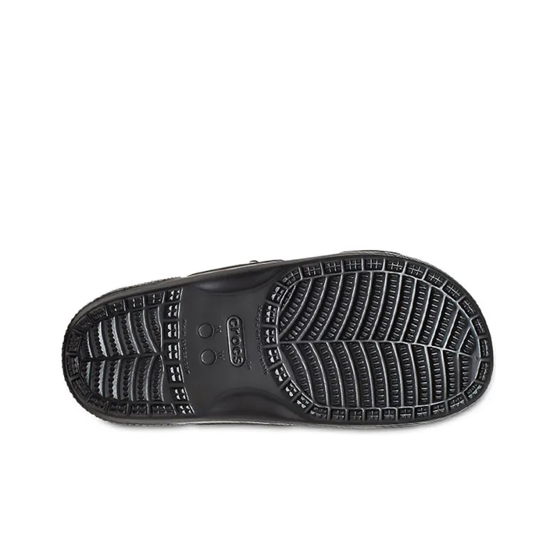 Crocs Classic Clog Cozy Unisex Black Multi Color Slippers 'Black'-5