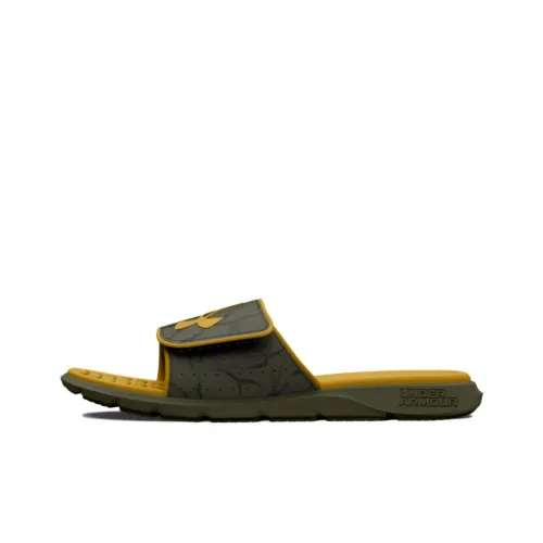 Under Armour UA Ignite Graphic Strap Slides Sports Slippers Men's Yellow Umber