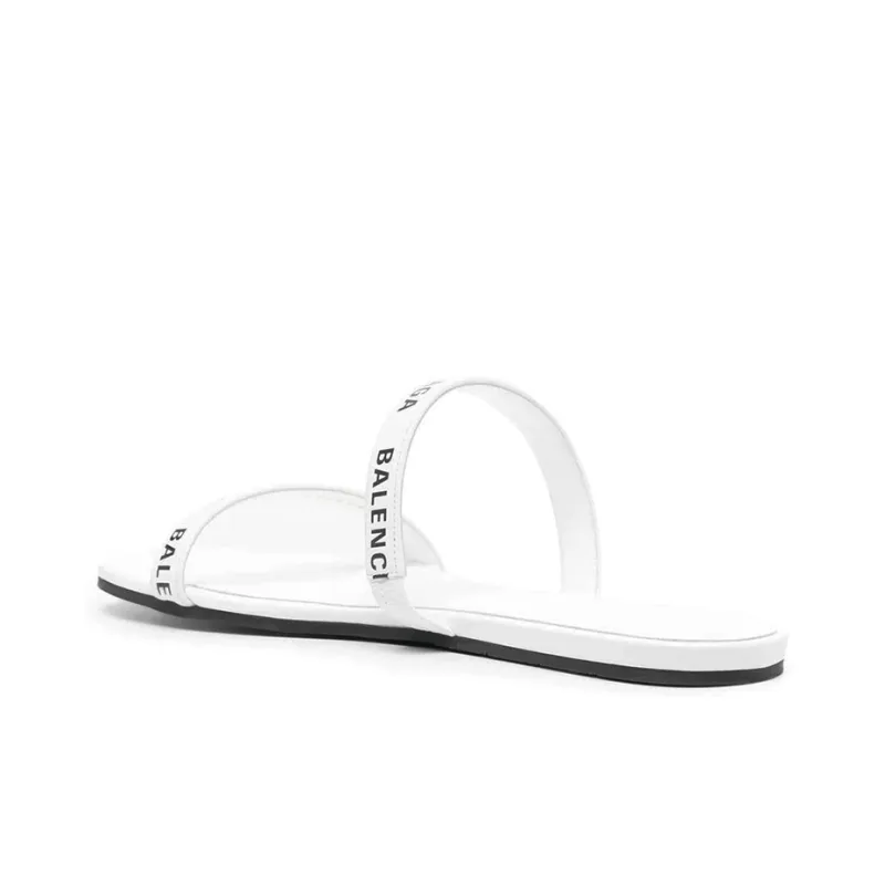 Balenciaga Round Sandals 'White Black' Women's-3