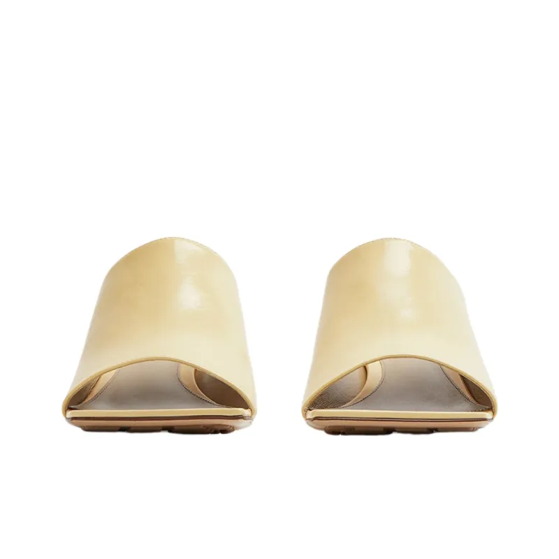 Bottega Veneta Stretch Slide Slippers Women's Nude-2