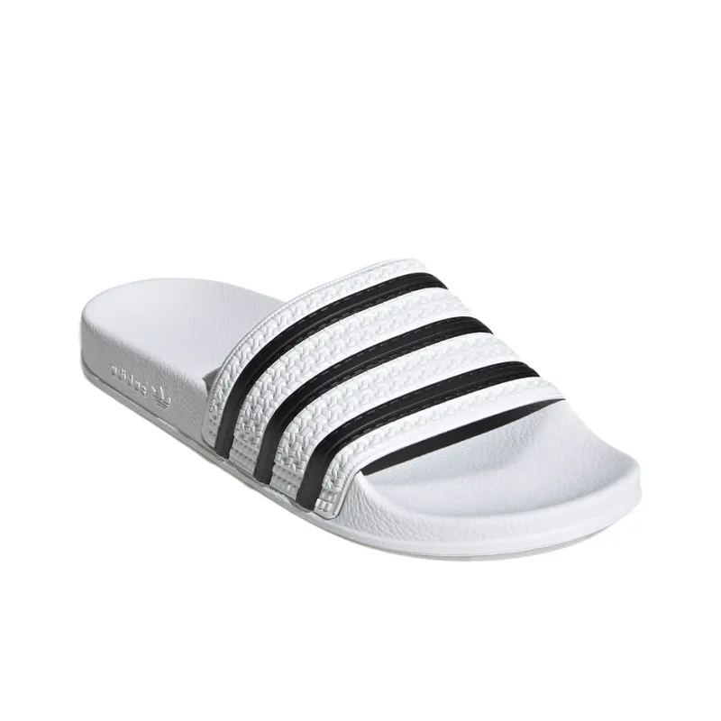 Adidas Adilette White Core Black White-2