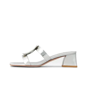 Roger Vivier Slide Slippers 4.5cm Women's Silver