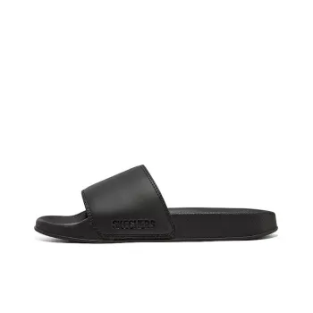 Skechers Cali Side Lines 2 EVA Slip Resistant Abrasion Resistant Casual Slippers Women's Black