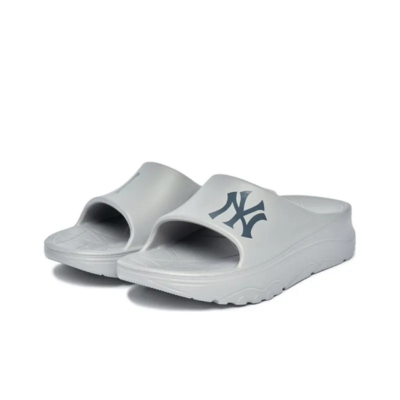 MLB Slipper Slide Slippers Unisex Gray Black-2