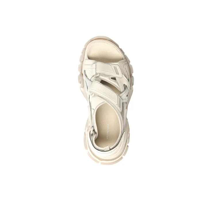 Balenciaga Track 2.0 Beach Sandals Men's Beige-3