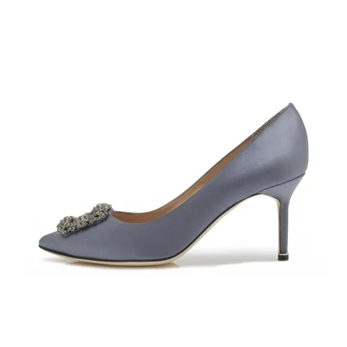 MANOLO BLAHNIK Hangisi High Heels Women's Gray