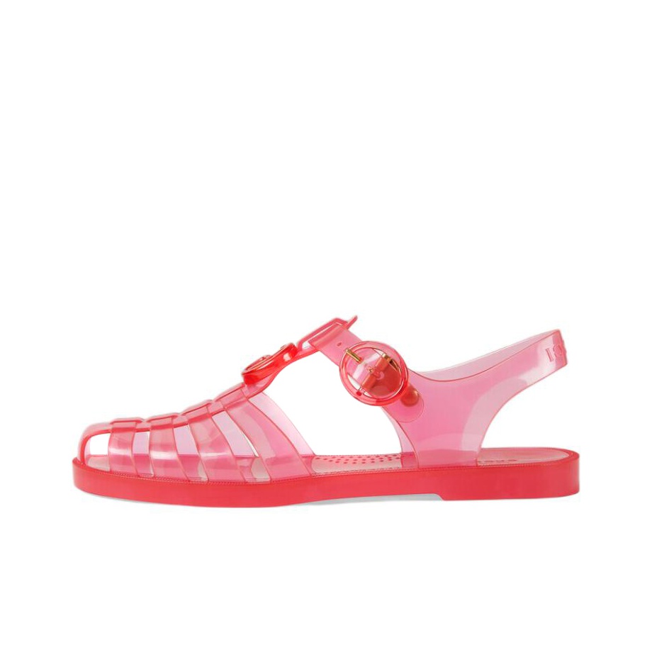 Gucci jelly sandals pink online