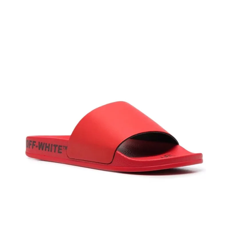 OFF WHITE Industrial Belt Slides Red Black-2