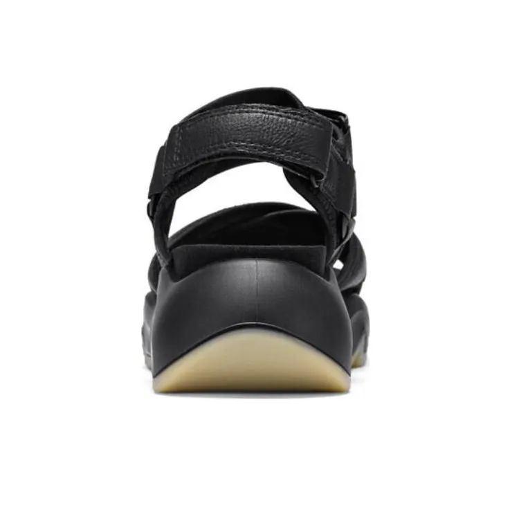 Ecco Tide Fun Stylish Sandals Women's Black-3